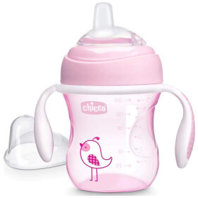 Chicco Transition Cup Κύπελλο Απογαλάκτισης Ροζ 4m+ 200ml