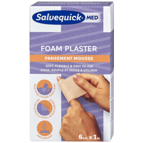 Salvequick Foam Plaster 6cm x 1m