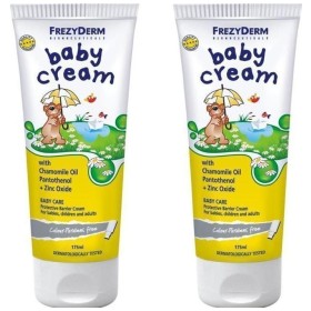 Frezyderm πακέτο -25% Baby Cream Προστατευτική & Αδιάβροχη Κρέμα για Αλλαγή Πάνας 2x 175ml