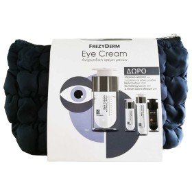 Frezyderm Promo Eye Cream 15ml & Δώρο Νεσεσέρ, Neck Contour 15ml, Revitalizing Serum 5ml & Velvet Colors Medium 2ml