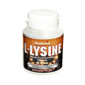 Health Aid L-Lysine Hydrochloride 500mg Συμπλήρωμα Διατροφής Λυσίνης Για Την Παραγωγή Πρωτεϊνών 60 Ταμπλέτες