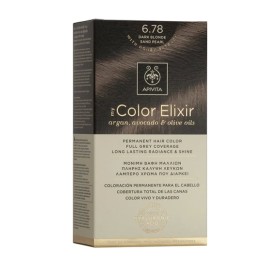 Apivita Color Elixir Βαφή Μαλλιών Ξανθό Σκούρο Μπεζ Περλέ 6.78