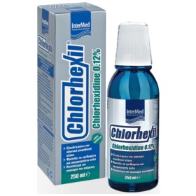 Intermed Chlorhexil 0.12% Στοματικό Διάλυμα για την Ουλίτιδα κατά της Πλάκας και της Κακοσμίας 250ml