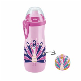 NUK Sports Cup Chameleon Changes Color Παγουράκι Που Αλλάζει Χρώμα 450ml Με Καπάκι Push-Pull 24+m (10.255.577) Μωβ, 1τμχ