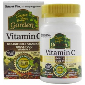 Nature's Plus Source of Life Garden Vitamin C 60caps - Βιταμίνη C, ενίσχυση ανοσοποιητικού