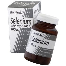 Health Aid Selenium 100μg & Vitamin E 400i.u, 30 Caps