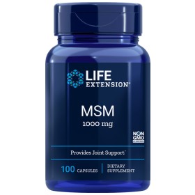Life Extension Msm 1000mg Συμπλήρωμα Διατροφής Για Τις Αρθρώσεις 100 κάψουλες