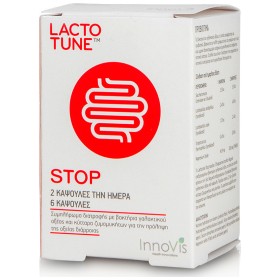 InnoVis Lactotune, Stop, Συμπλήρωμα Διατροφής για Πρόληψη & Αντιμετώπιση της Οξείας Διάρροιας, 6 Κάψουλες