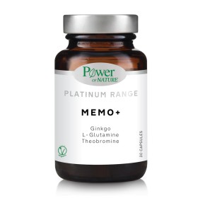 Power Health Classics Platinum Range Memo+ , για Ενίσχυση της Μνήμης με Gingo – Theobromine – L-Glutamine, 30caps