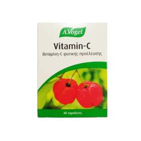 A.Vogel Vitamin C Natural Βιολογικη 100% Απο Φρεσκια Ασερολα, 40 ταμπλέτες