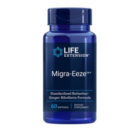 Life Extension Migra Eeze Φυτικό Συμπλήρωμα Διατροφής για την Ημικρανία και του Πονοκέφαλο, 60 Κάψουλες