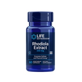 Life Extension Rhodiola Extract 250mg Συμπλήρωμα Διατροφής Κατά του Στρες (60 φυτ. κάψουλες)