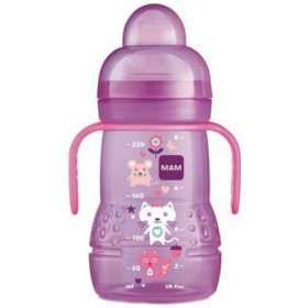 Mam Trainer+ Εκπαιδευτικό Ποτηράκι Μετάβασης Ροζ 220ml 4m+