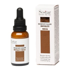 Sostar Mornin' Glow Donkey Milk Ενυδατικό Booster Προσώπου με Κολλαγόνο 30ml