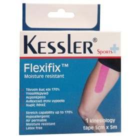 Kessler Flexifix Kinesiology Tape Skin 5cm X 5m Ροζ