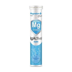 IgActive Magnesium Plus Μαγνήσιο, Βιταμίνη Β6 για τη Φυσιολογική Λειτουργία των Μυών & του Νευρικού Συστήματος με Γεύση Λεμόνι 20 Αναβράζοντα Δισκία