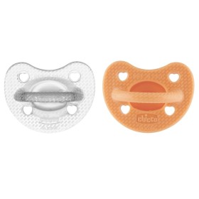 Preview 2 of Chicco PhysioForma Soft Luxe Πιπίλα Σιλικόνης για 6-16 Μηνών σε Πορτοκαλί & Διάφανο Χρώμα 2τμχ