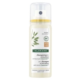 Klorane Dry Shampoo With Oat Milk Ultra Gentle Ξηρό Σαμπουάν Για Καστανά ή Σκούρα Μαλλιά 50ml