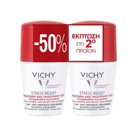 Vichy PROMO Deodorant 72h Stress Resist Αποσμητικό Roll on 72 ώρες Προστασία 2x50ml