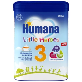 Humana Γάλα σε Σκόνη Optimum 3 12m+ Little Heroes 650gr