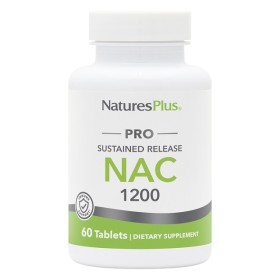 Nature's Plus Nac 1200mg, Συμπλήρωμα Διατροφής με Αντιοξειδωτικές Ιδιότητες 60 Ταμπλέτες