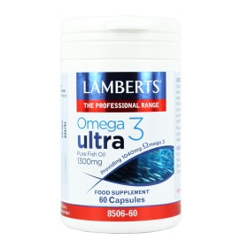Lamberts Omega 3 Ultra Pure Fish Oil Ιχθυέλαιο 1300mg 60 κάψουλες