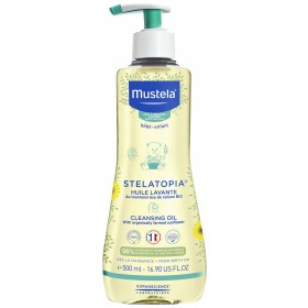 Mustela Stelatopia Cleansing Oil - Λάδι Καθαρισμού για Βρέφη & Παιδιά, Χωρίς Άρωμα για Ατοπικό Δέρμα 500ml