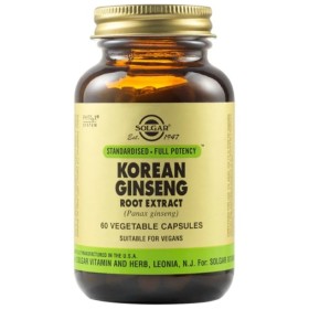 Solgar Sfp Korean Ginseng Root Extract Συμπλήρωμα Διατροφής Με Κορεάτικο Τζίνσενγκ Για Ενέργεια & Τόνωση Του Οργανισμού 60 φυτικές κάψουλες