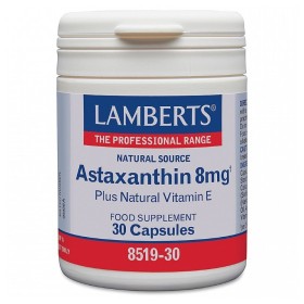 Lamberts Astaxanthin 8mg, Συμπλήρωμα Διατροφής Συμπλήρωμα Διατροφής Με Αντιοξειδωτική Δράση 30caps