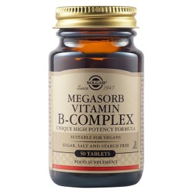 Solgar Megasorb Vitamin B-Complex Συμπλήρωμα Διατροφής 50tabs.