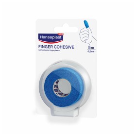 Hansaplast Finger Cohesive Αυτοσυγκρατούμενος Επίδεσμος Για Τα Δάχτυλα σε χρώμα Μπλέ 5m x 2,5cm