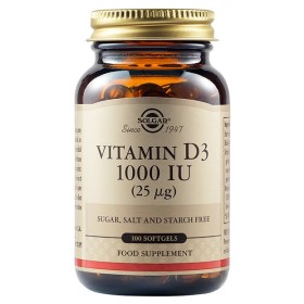 Solgar Vitamin D3 1000IU Συμπλήρωμα Διατροφής με βιταμίνη D3 100Softgels