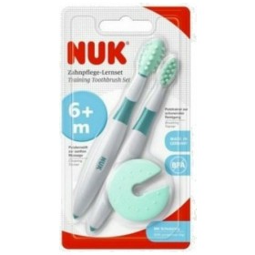 Nuk Σετ 2 Εκπαιδευτικών Οδοντόβουρτσων και Προστατευτικός Δακτύλιος 2τμχ – φωτογραφία 2