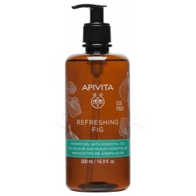 Apivita Eco Pack Refreshing Fig Shower Gel with Essential Oils Αφρόλουτρο Σώματος με Σύκο και Αιθέρια Έλαια για Τόνωση και Αναζωγόνηση 500ml