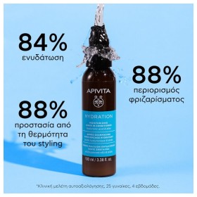 Apivita Hydration Moisturizing Leave In Conditioner Κρέμα Μαλλιών με Υαλουρονικό Οξύ & Αλόη 100ml – φωτογραφία 2