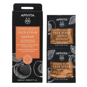 Apivita Express Beauty  Face Scrub Apricot Scrub Προσώπου Βερύκοκο Για Ήπια Απολέπιση 2x8ml