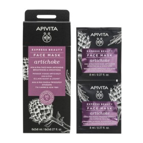 Apivita Express Beauty Μάσκα Προσώπου Mε Αγκινάρα για Λάμψη & Λεία Υφή 2x8ml – φωτογραφία 1