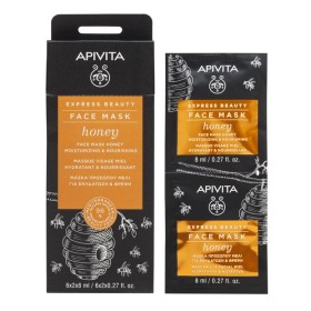Apivita Honey Face Mask Μάσκα Προσώπου με μέλι για ενυδάτωση & Θρέψη, 2 x 8ml