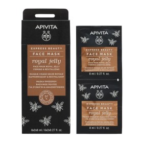 Apivita Express Beauty Mάσκα Προσώπου με Βασιλικό Πολτό για Σύσφιξη και Αναζωογόνηση 2x8ml