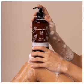 Preview 4 of Apivita Pure Jasmine Aφρόλουτρο με Aιθέρια Έλαια Ecopack 500ml