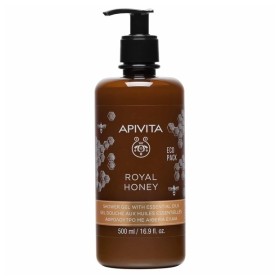Apivita Royal Honey Shower Gel με Essential Oils Κρεμώδες Αφρόλουτρο με Αιθέρια Έλαια & Μέλι, 500ml