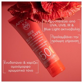 Preview 4 of Apivita Bee Sun Safe Hydra Tinted Gel-Cream Ενυδατική Κρέμα Προσώπου Ελαφριάς Υφής με Χρώμα SPF50 50ml