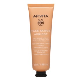 Apivita Face Scrub Apricot Gel Ήπιας Απολέπισης με Λεπτούς Κόκκους από Κουκούτσια Βερίκοκου, για την Κανονική / Ξηρή Επιδερμίδα 50ml