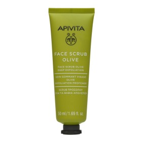 Apivita Scrub Προσώπου για Λιπαρές Επιδερμίδες Βαθιάς Απολέπισης με Ελιά 50ml