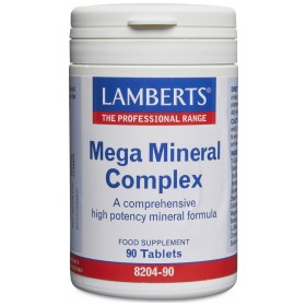 Lamberts Mega Mineral Complex Συμπλήρωμα Διατροφής Υψηλής Δραστικότητας Μετάλλων 90 tabs