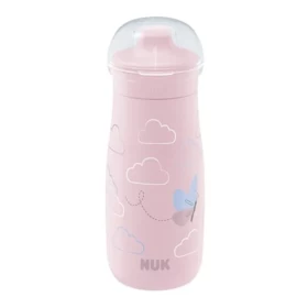 Nuk Mini Me Sip 9m+ Παγουράκι Με Ρύγχος Ροζ 300ml.