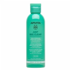 Apivita Just Bee Clear Λοσιόν Σύσφιξης Πόρων Με Πρόπολη AmC & Φυτικό Σαλικυλικό Οξύ 200ml.