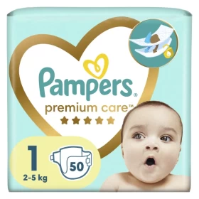 Pampers Premium Care Πάνες Μέγεθος 1 (2kg - 5kg), 50τεμ