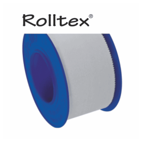 Master Aid Rolltex Υφασμάτινη Επιδεσμική Ταινία σε χρώμα λευκό 2.5cm x 5cm – φωτογραφία 2