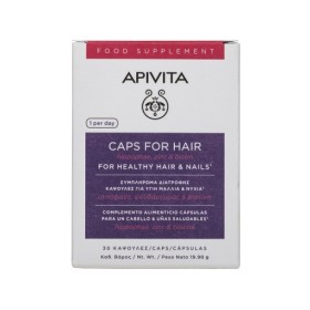 Apivita Caps For Hair Συμπλήρωμα Διατροφής για Υγιή Μαλλιά & Νύχια 30Caps
